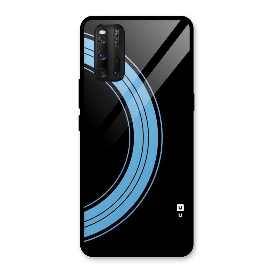 Half Circles Glass Back Case for Vivo iQOO 3