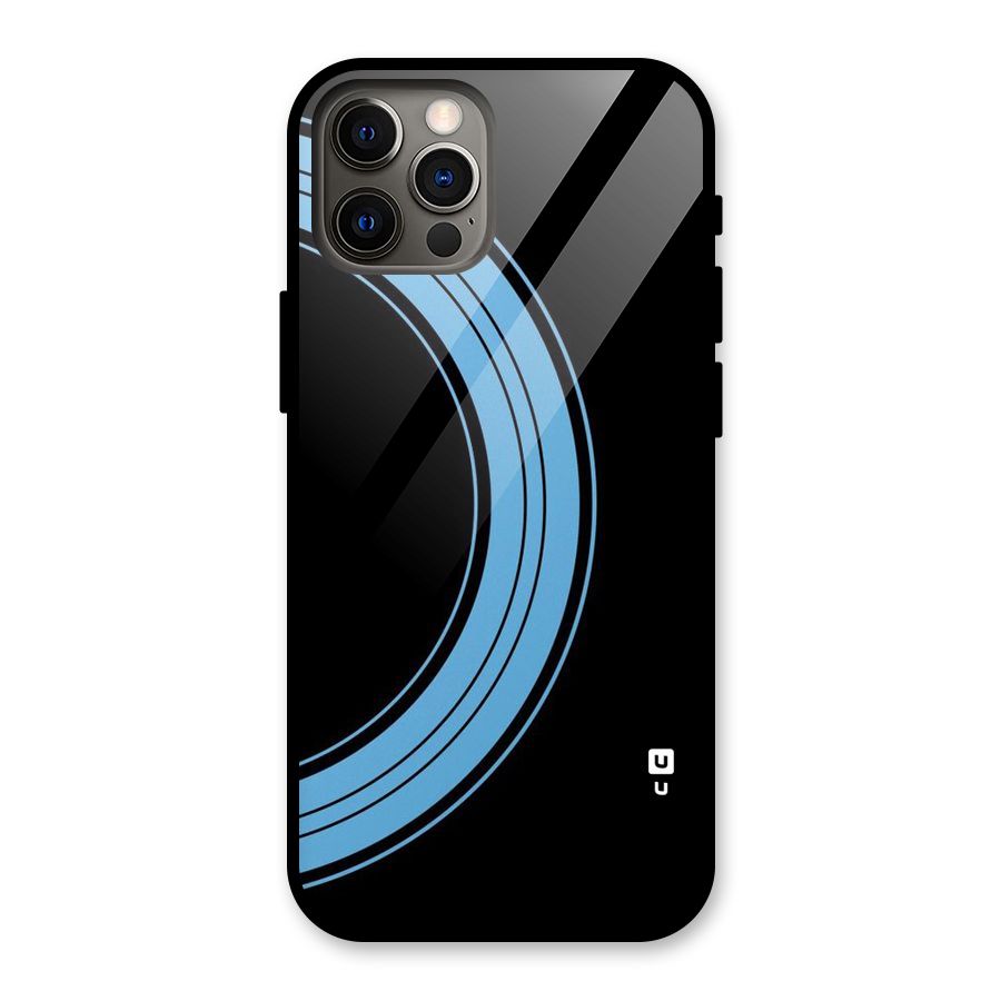 Half Circles Glass Back Case for iPhone 12 Pro