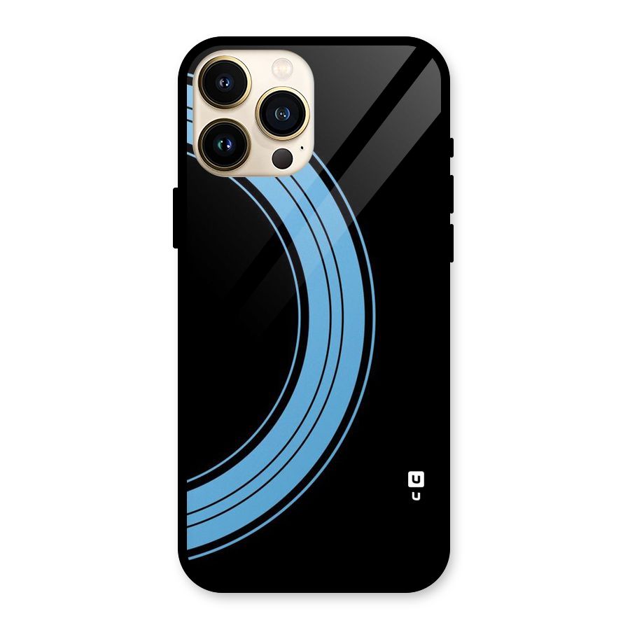 Half Circles Glass Back Case for iPhone 13 Pro Max