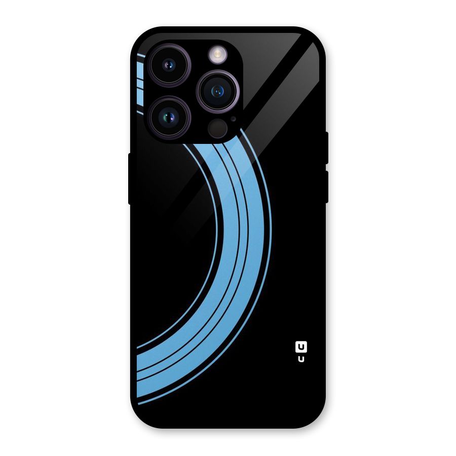Half Circles Glass Back Case for iPhone 14 Pro