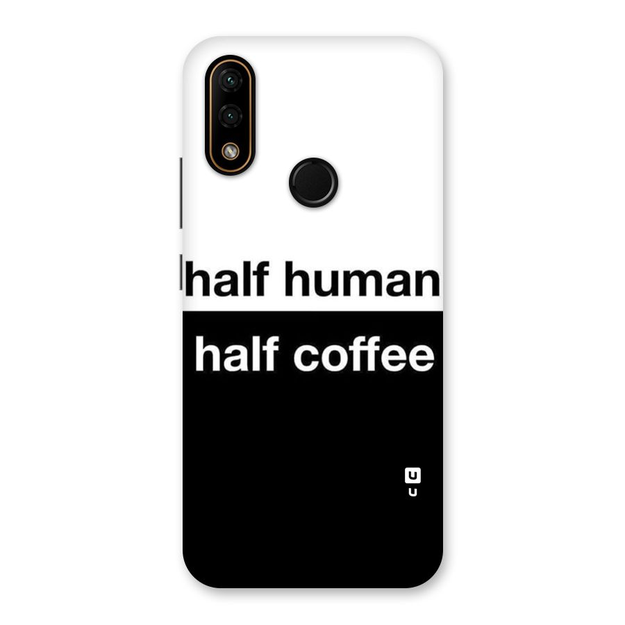 Half Human Half Coffee Back Case for Lenovo A6 Note