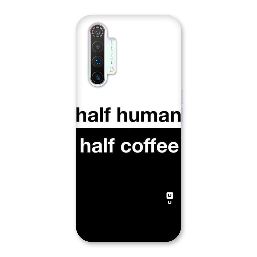 Half Human Half Coffee Back Case for Realme X3 SuperZoom
