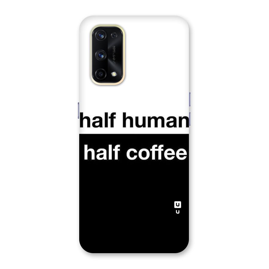 Half Human Half Coffee Glass Back Case for Realme X7 Pro