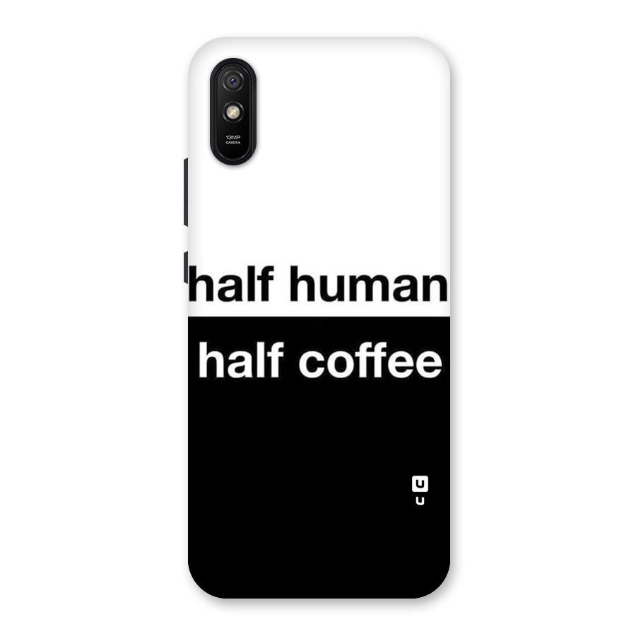 Half Human Half Coffee Back Case for Redmi 9i