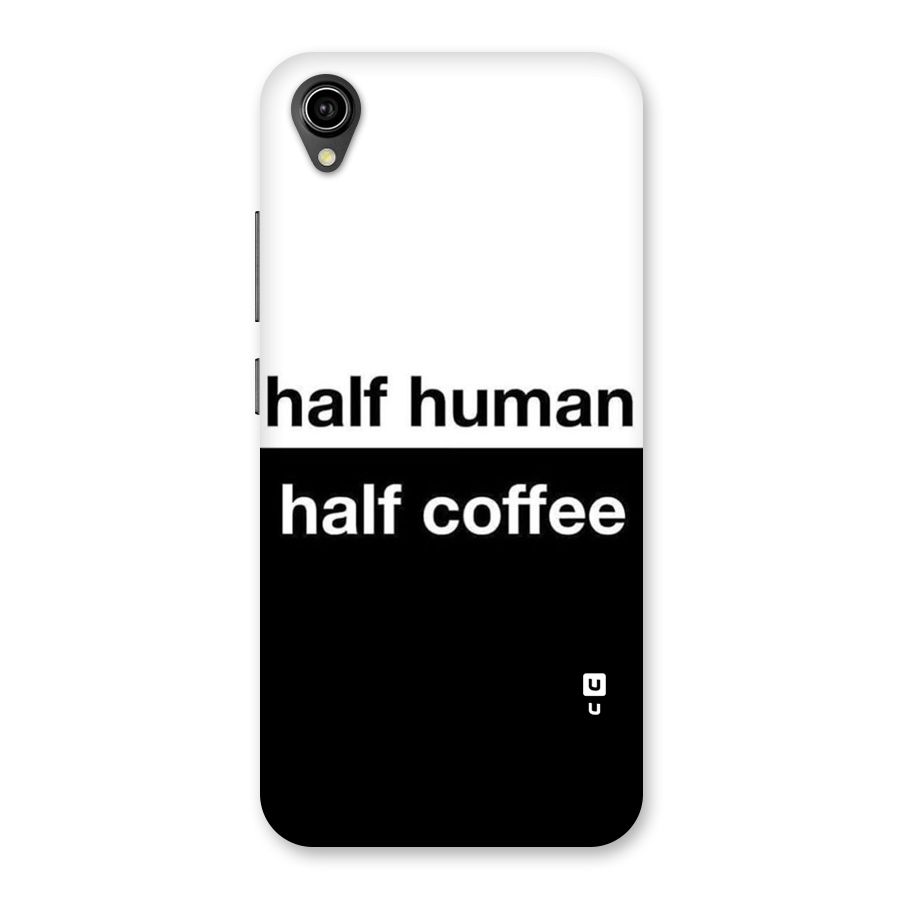 Half Human Half Coffee Back Case for Vivo Y90