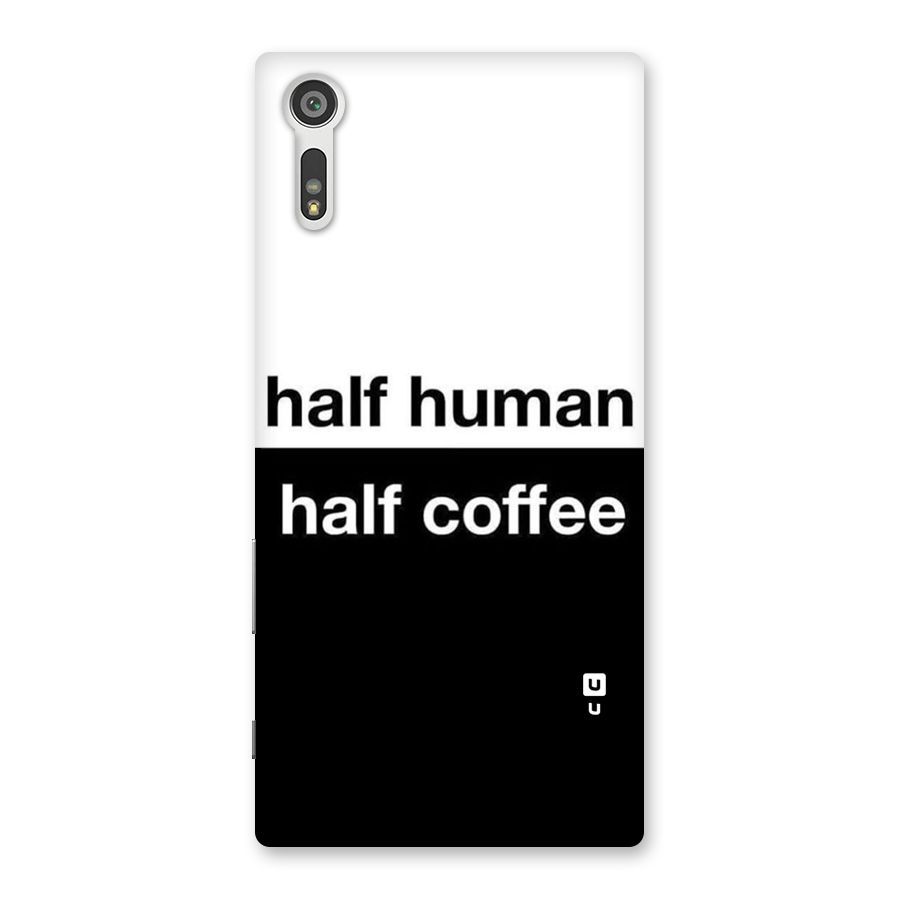 Half Human Half Coffee Back Case for Xperia XZ