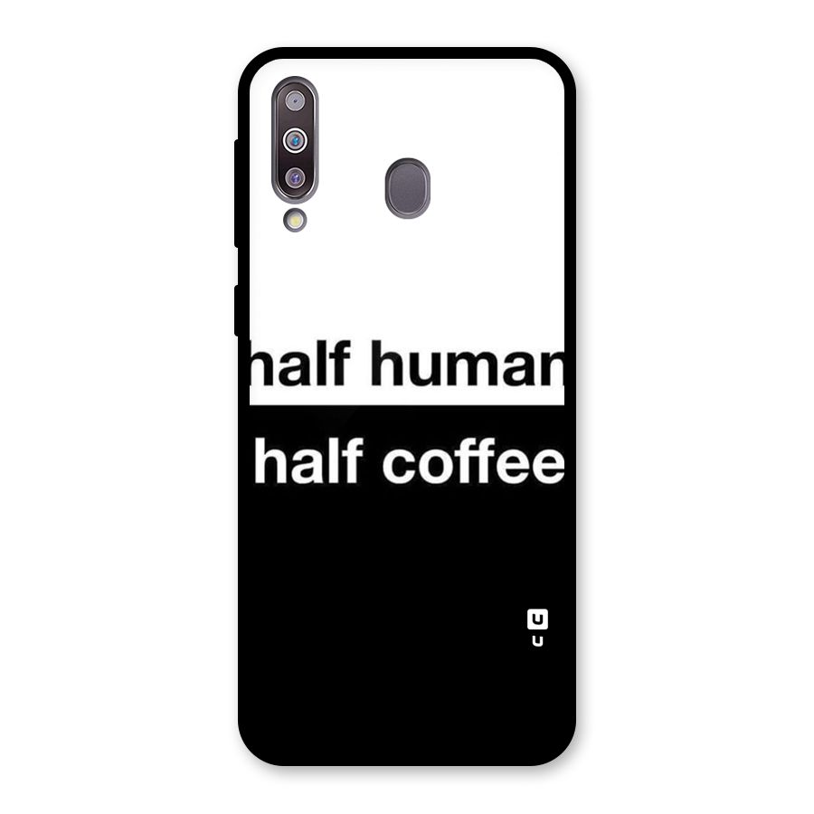 Half Human Half Coffee Glass Back Case for Galaxy M30