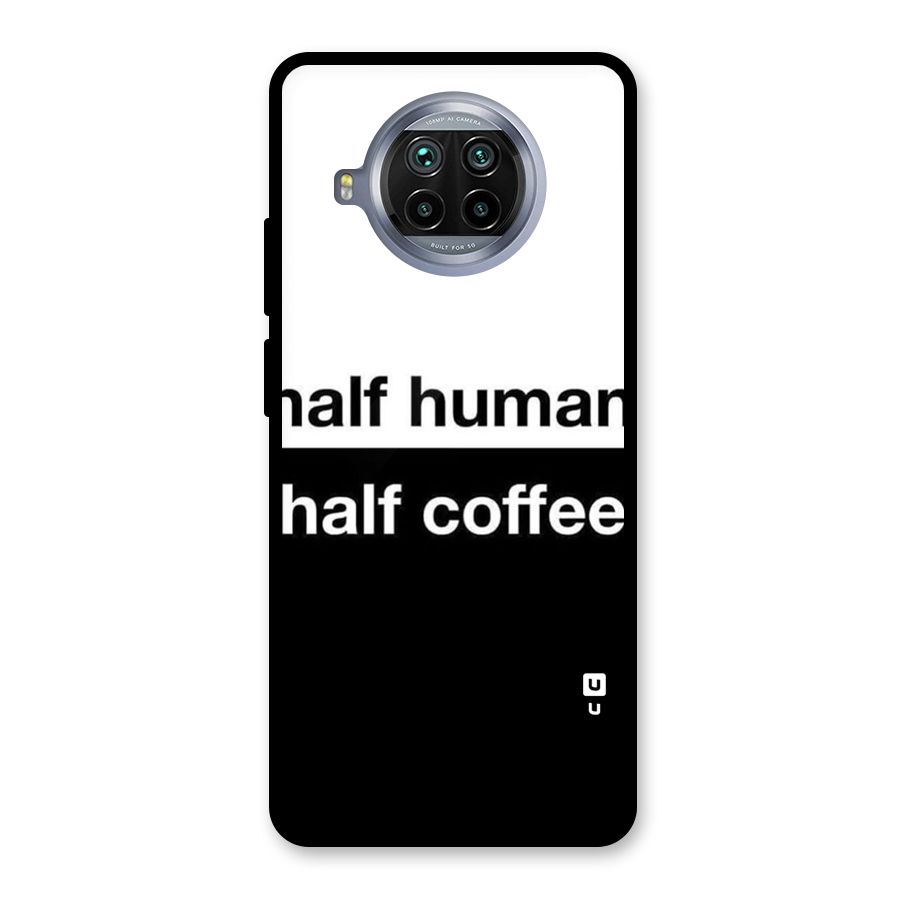 Half Human Half Coffee Glass Back Case for Mi 10i