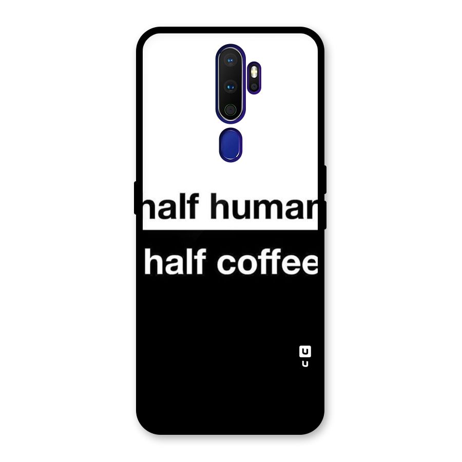 Half Human Half Coffee Glass Back Case for Oppo A9 (2020)