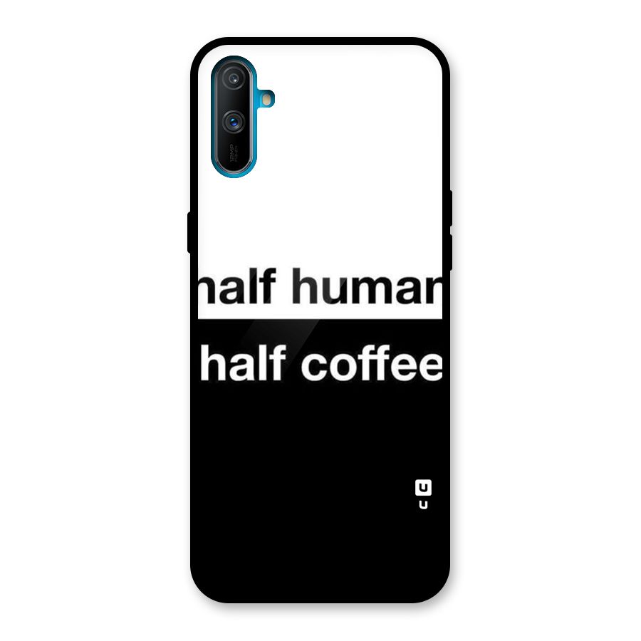 Half Human Half Coffee Glass Back Case for Realme C3