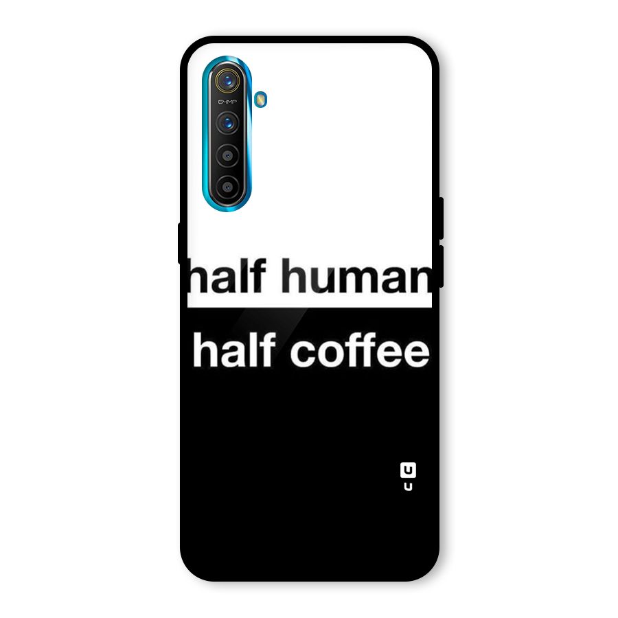 Half Human Half Coffee Glass Back Case for Realme XT