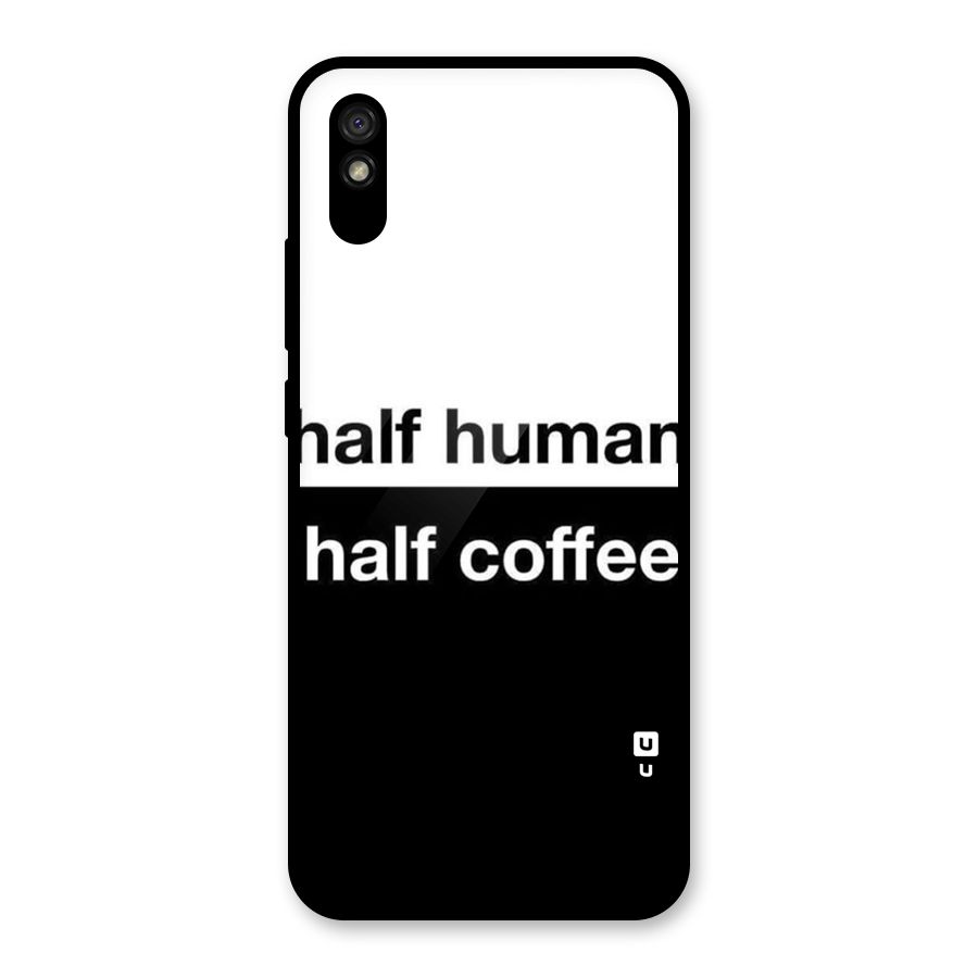 Half Human Half Coffee Glass Back Case for Redmi 9A