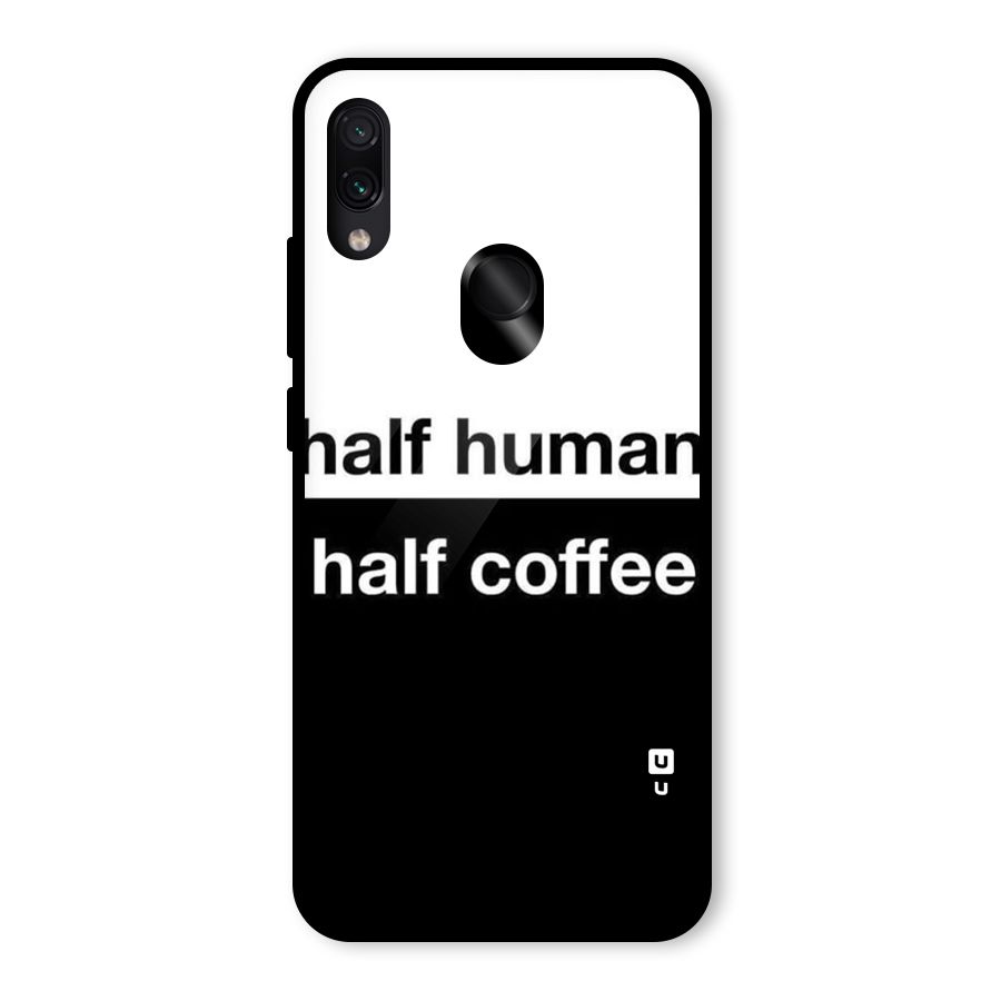Half Human Half Coffee Glass Back Case for Redmi Note 7S
