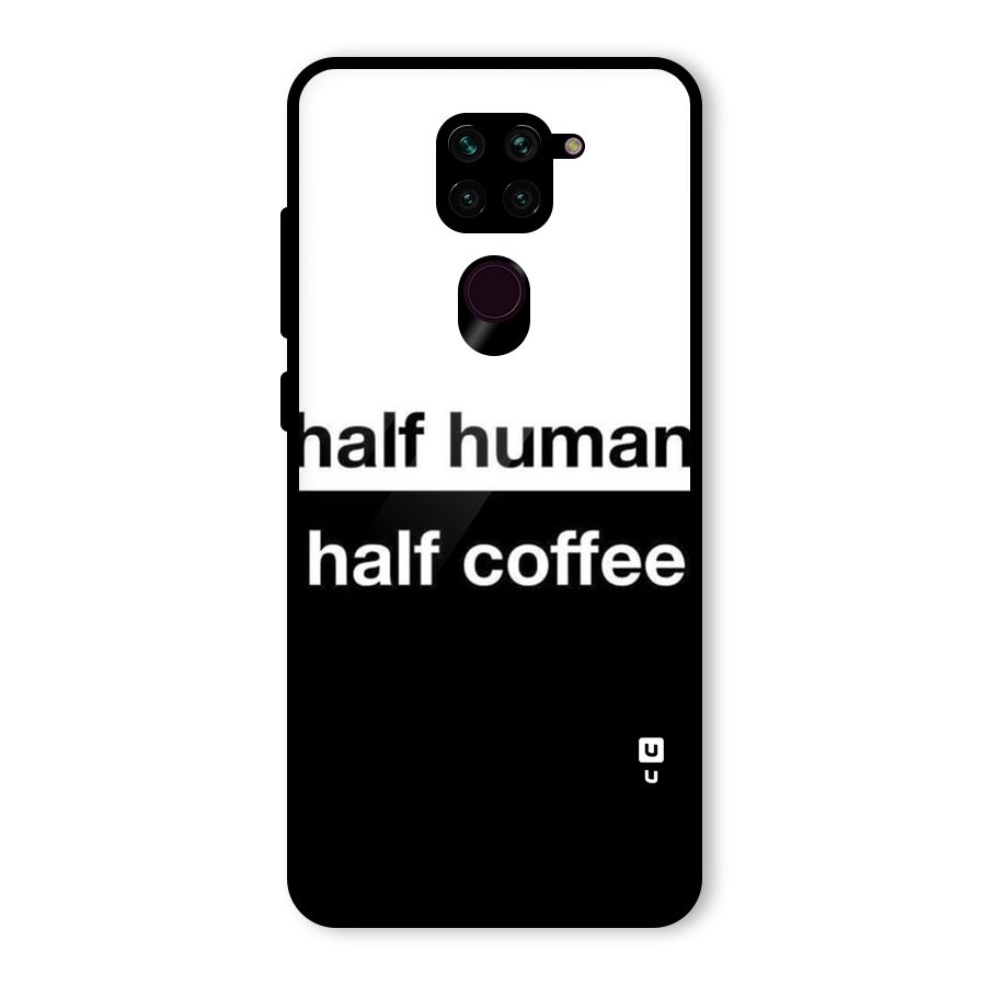 Half Human Half Coffee Glass Back Case for Redmi Note 9
