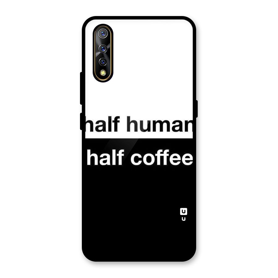 Half Human Half Coffee Glass Back Case for Vivo S1
