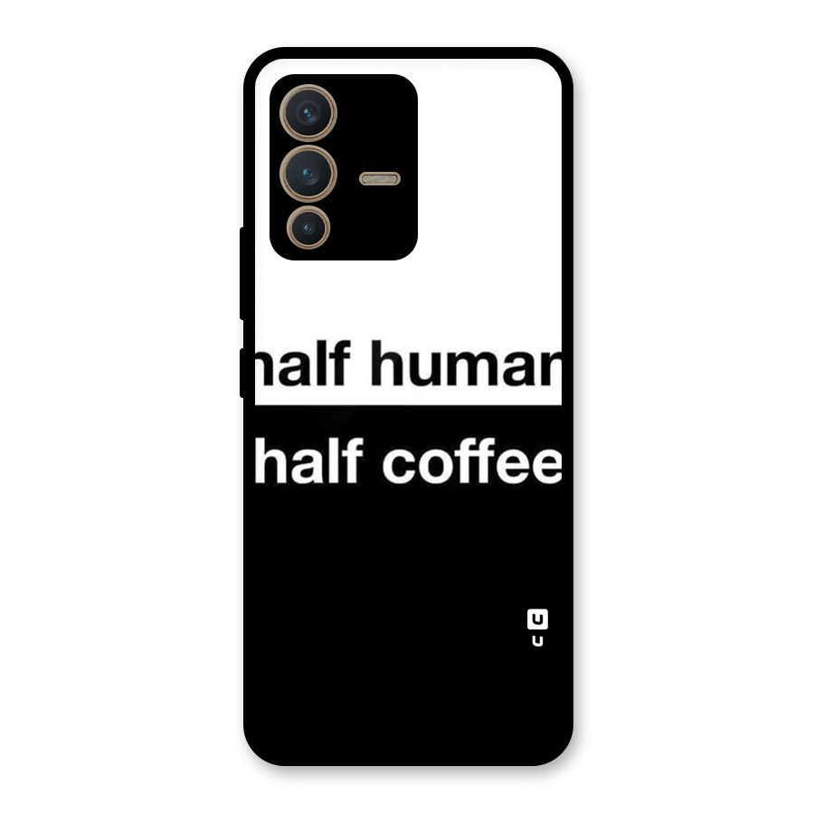 Half Human Half Coffee Glass Back Case for Vivo V23 5G