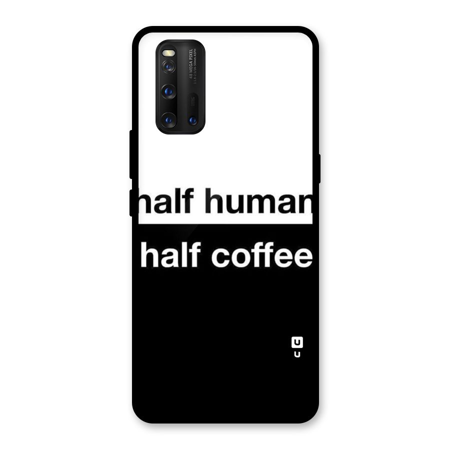 Half Human Half Coffee Glass Back Case for Vivo iQOO 3