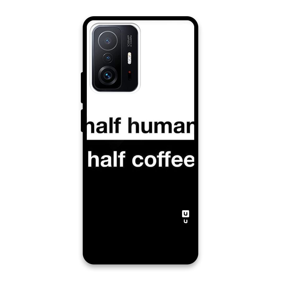 Half Human Half Coffee Glass Back Case for Xiaomi 11T Pro