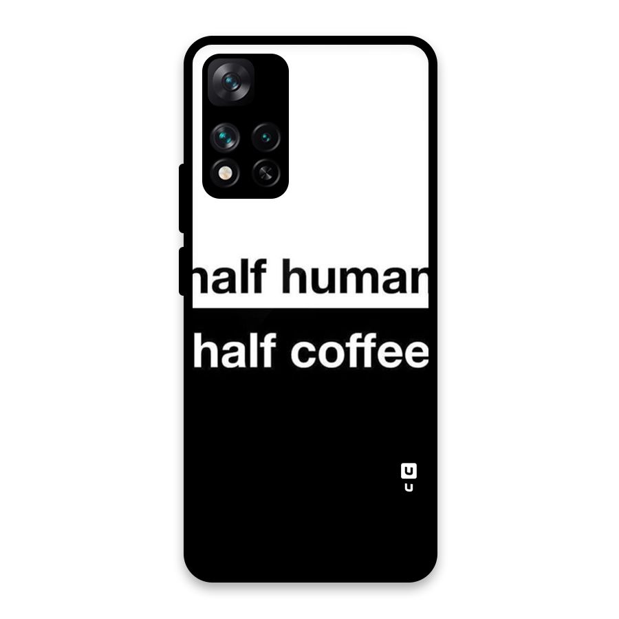 Half Human Half Coffee Glass Back Case for Xiaomi 11i 5G
