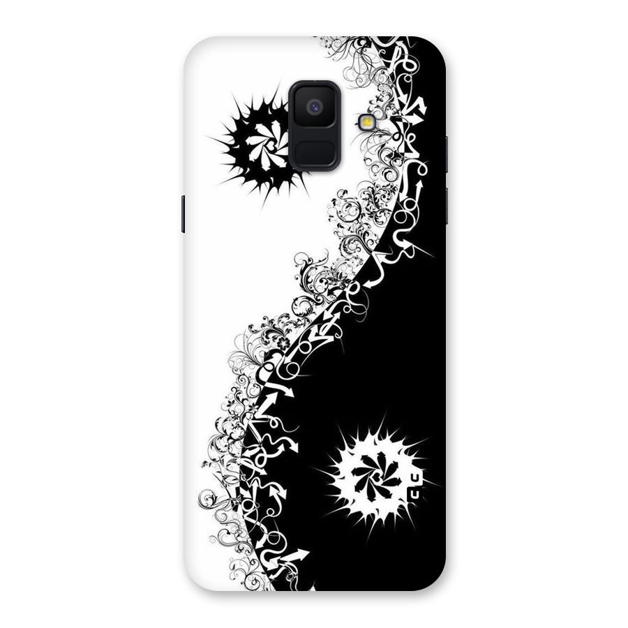 Half Peace Design Back Case for Galaxy A6 (2018)