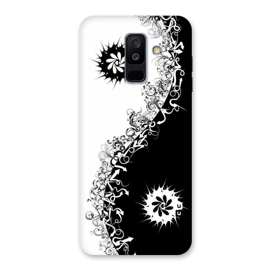 Half Peace Design Back Case for Galaxy A6 Plus