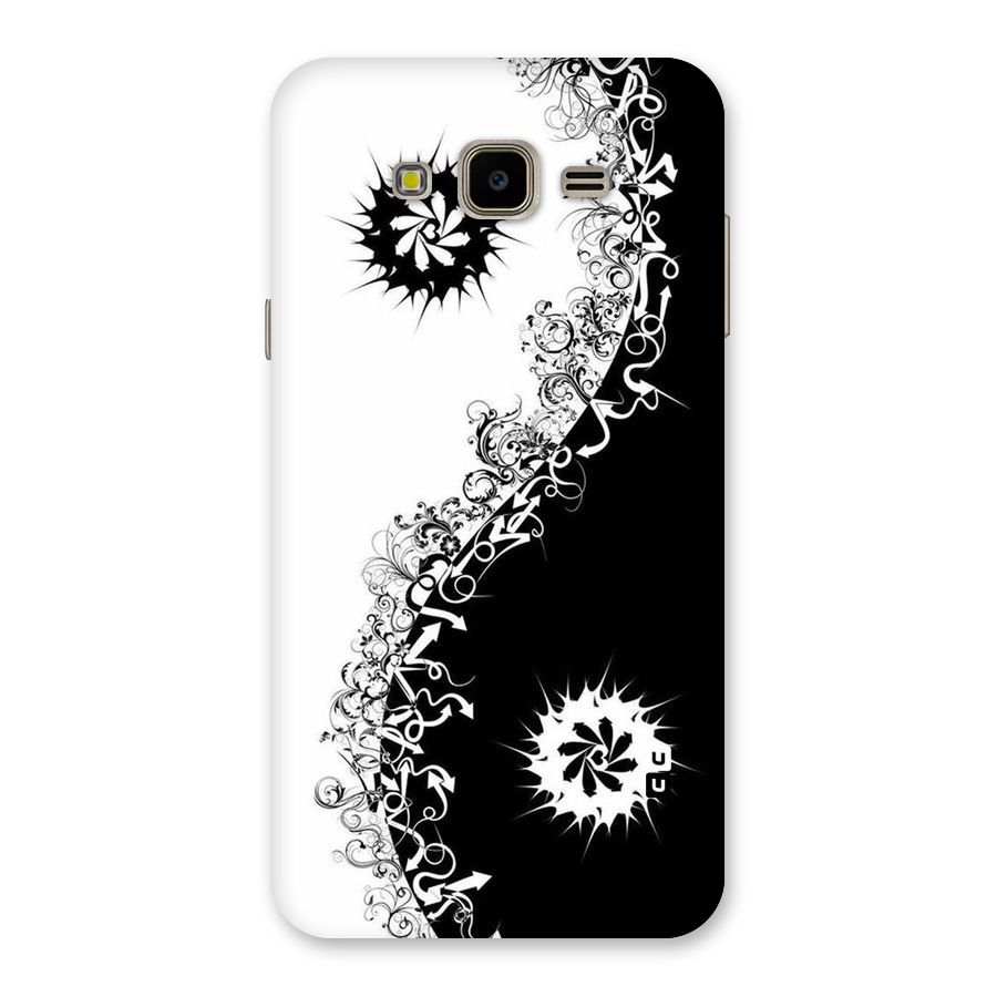 Half Peace Design Back Case for Galaxy J7 Nxt