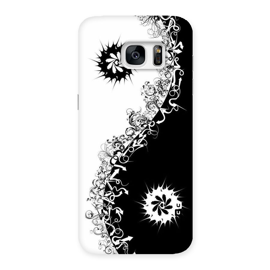 Half Peace Design Back Case for Galaxy S7 Edge