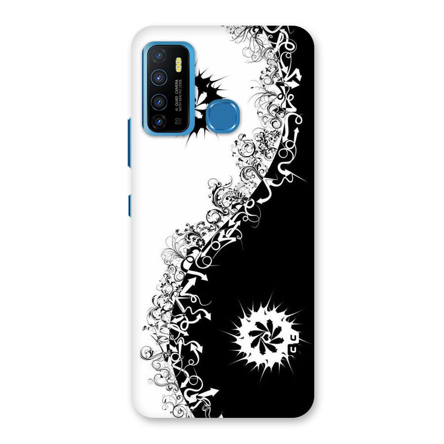 Half Peace Design Back Case for Infinix Hot 9