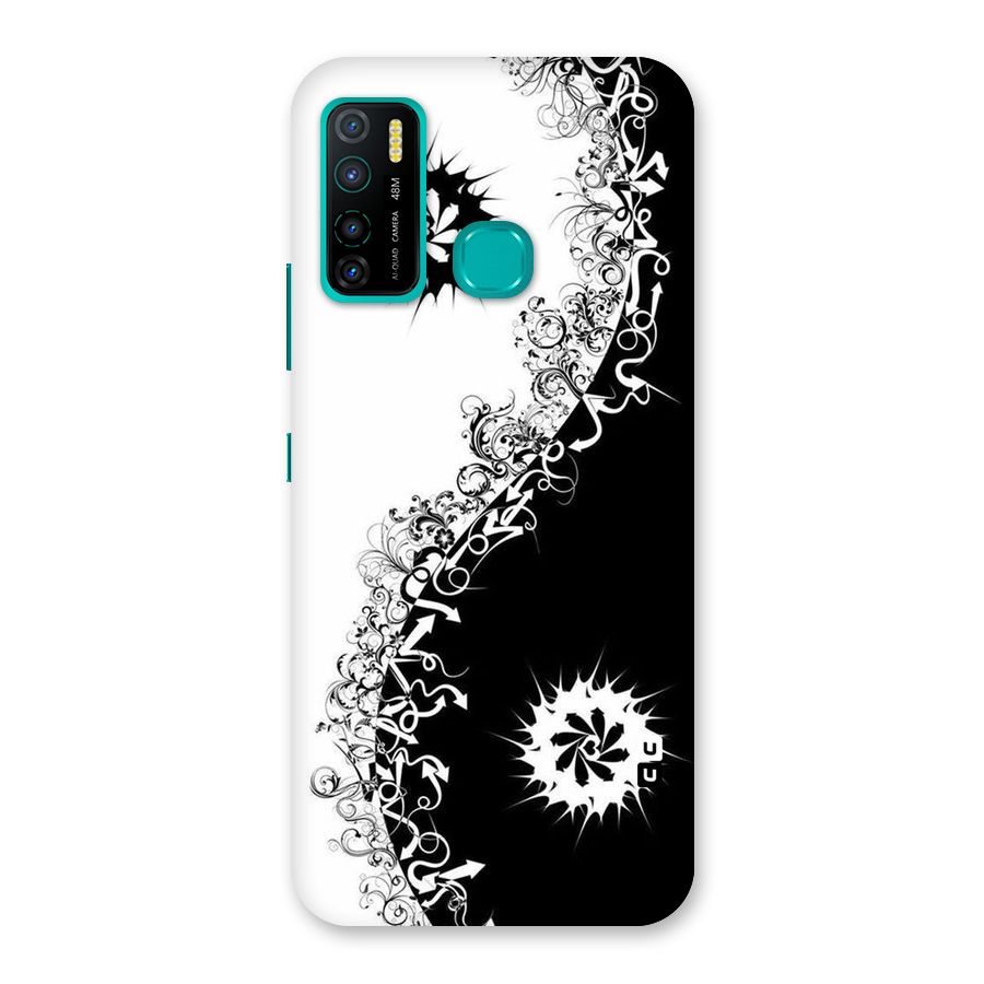 Half Peace Design Back Case for Infinix Hot 9 Pro