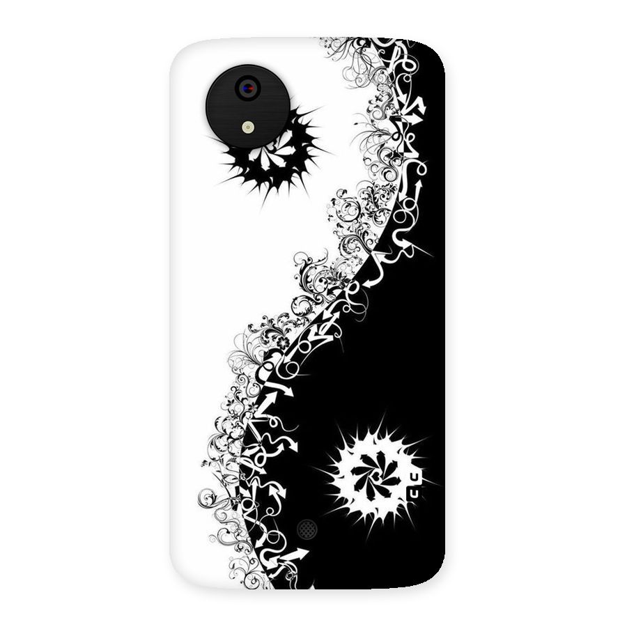 Half Peace Design Back Case for Micromax Canvas A1