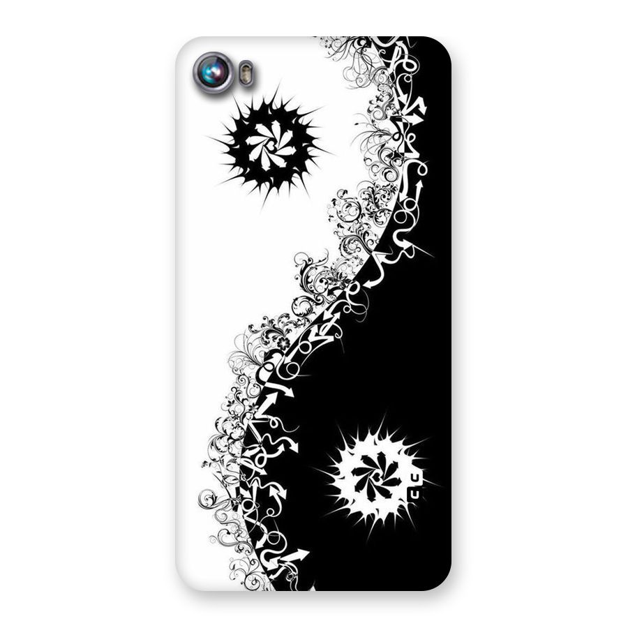 Half Peace Design Back Case for Micromax Canvas Fire 4 A107
