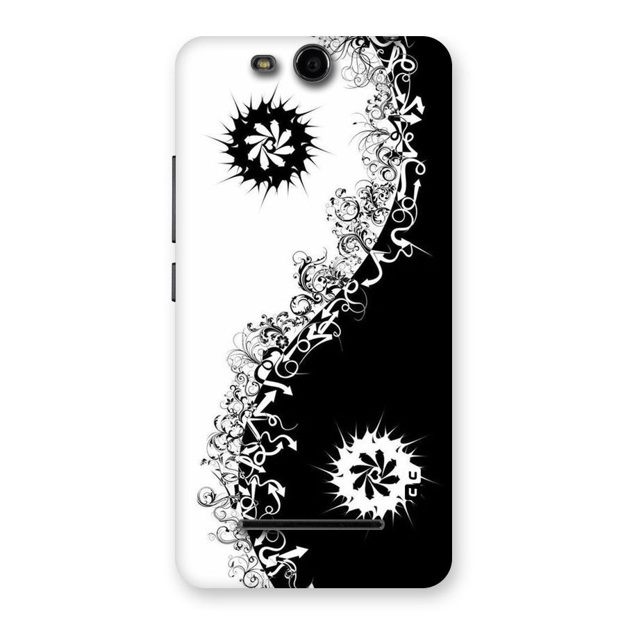 Half Peace Design Back Case for Micromax Canvas Juice 3 Q392