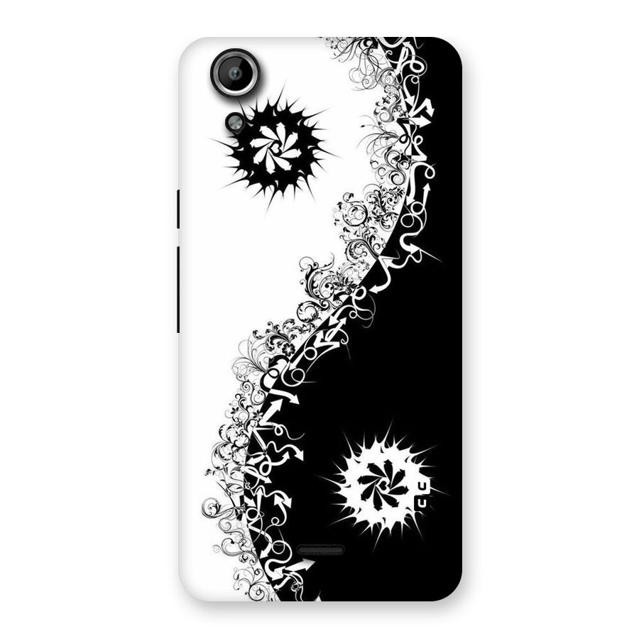 Half Peace Design Back Case for Micromax Canvas Selfie Lens Q345