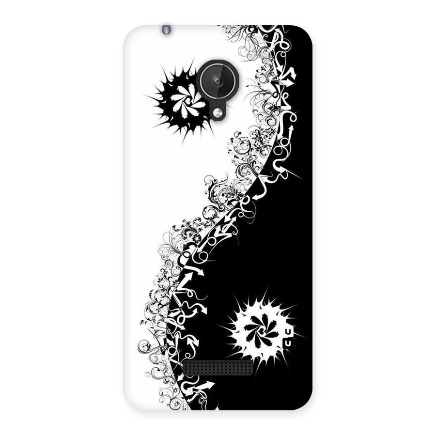 Half Peace Design Back Case for Micromax Canvas Spark Q380