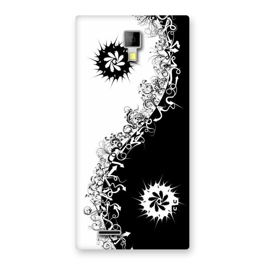 Half Peace Design Back Case for Micromax Canvas Xpress A99