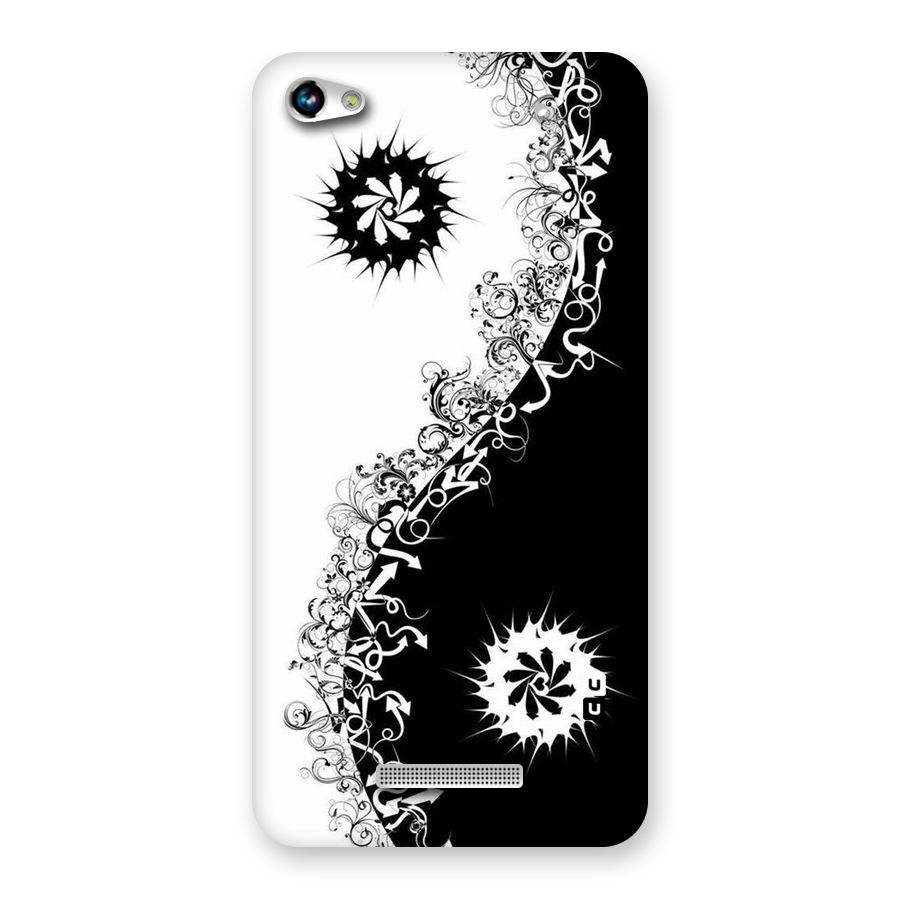 Half Peace Design Back Case for Micromax Hue 2