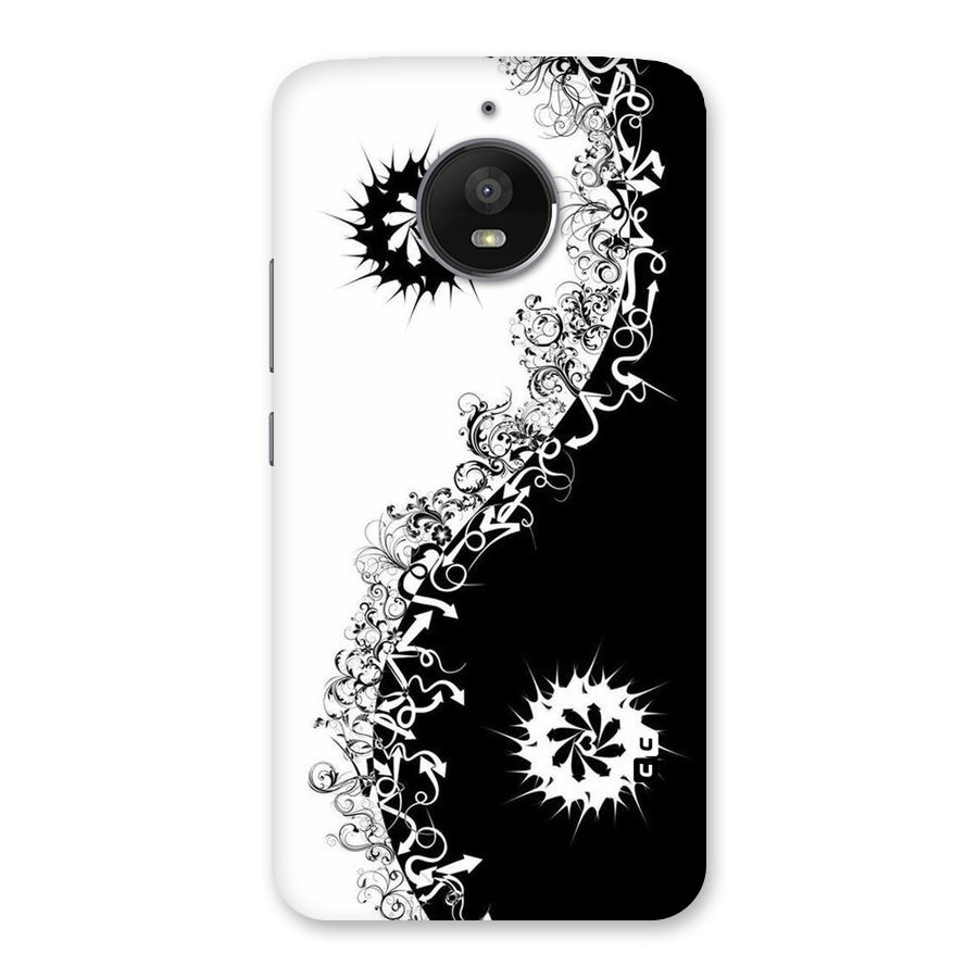 Half Peace Design Back Case for Moto E4 Plus