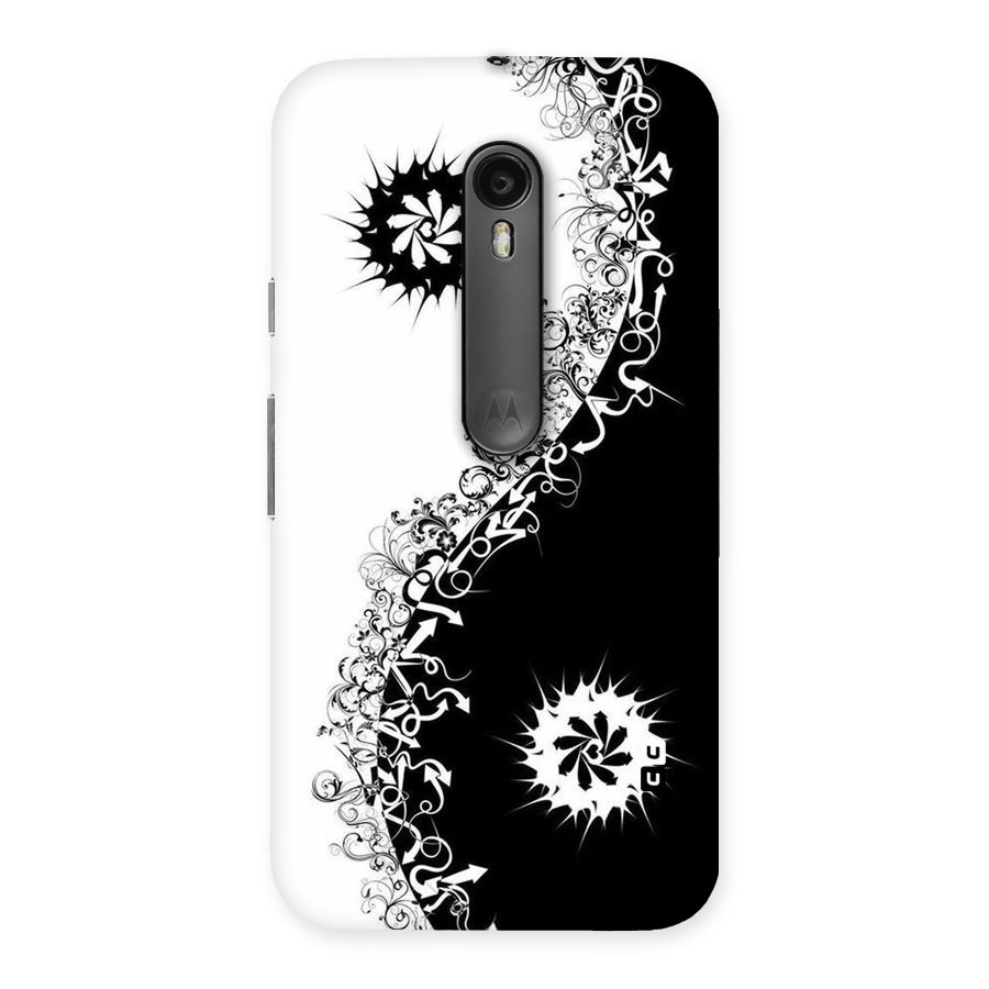 Half Peace Design Back Case for Moto G3