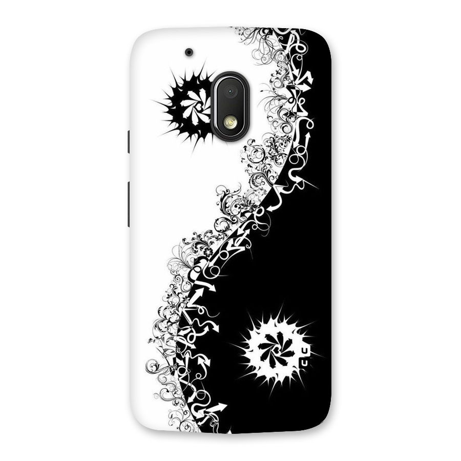 Half Peace Design Back Case for Moto G4 Play