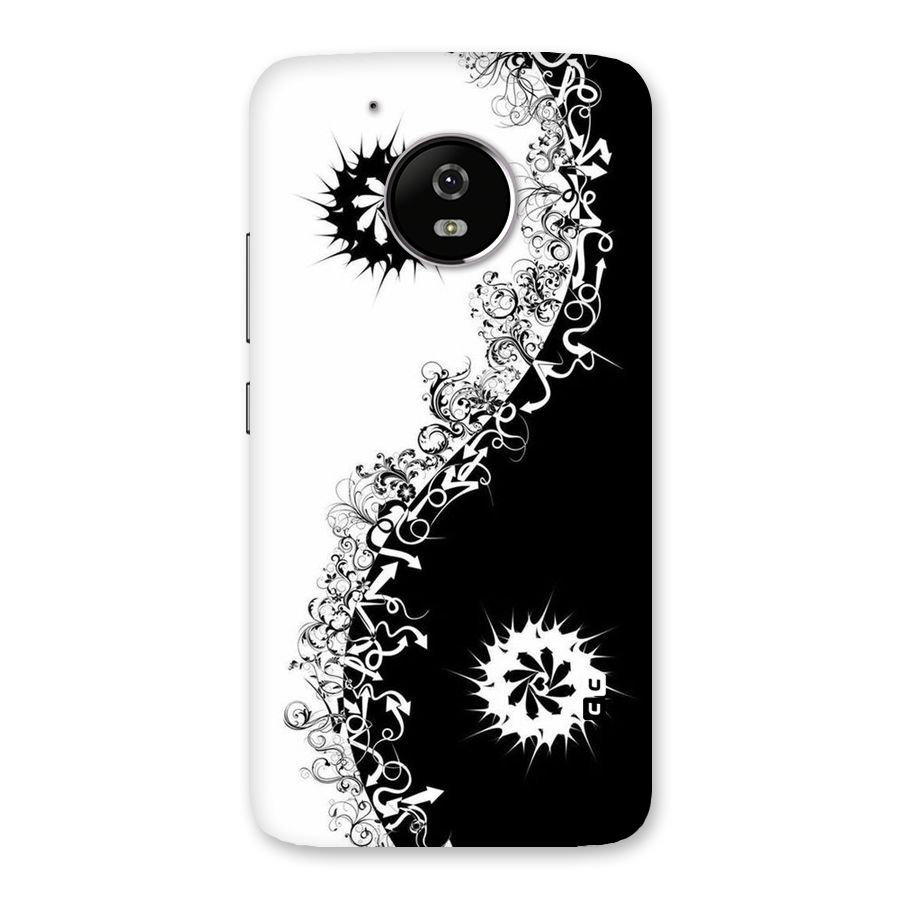 Half Peace Design Back Case for Moto G5