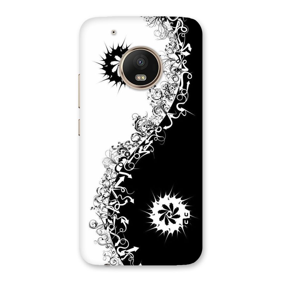Half Peace Design Back Case for Moto G5 Plus