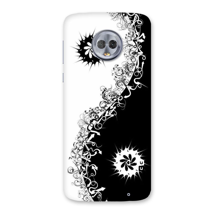 Half Peace Design Back Case for Moto G6 Plus
