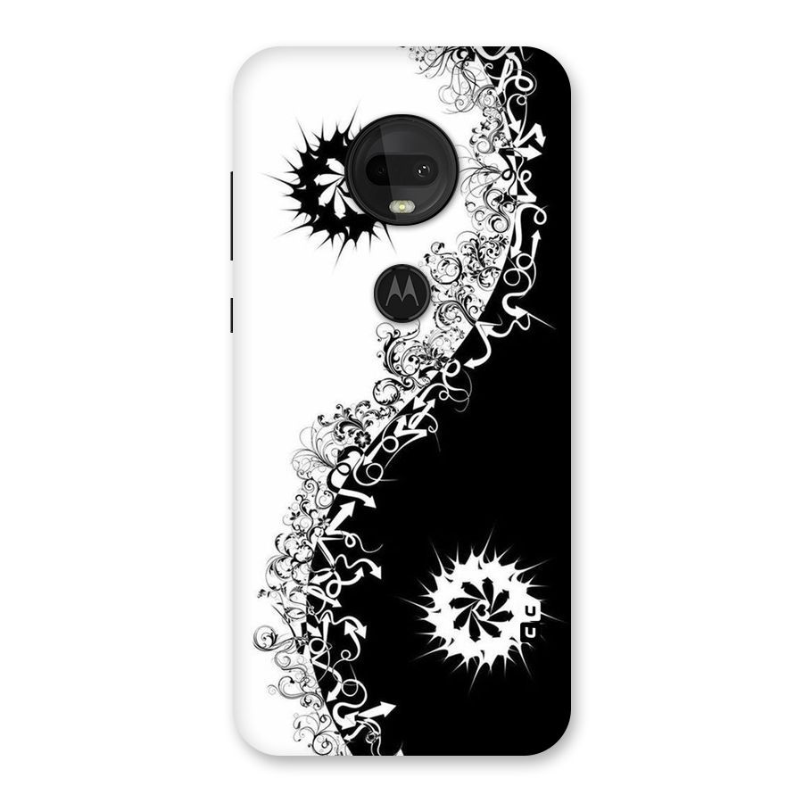 Half Peace Design Back Case for Moto G7
