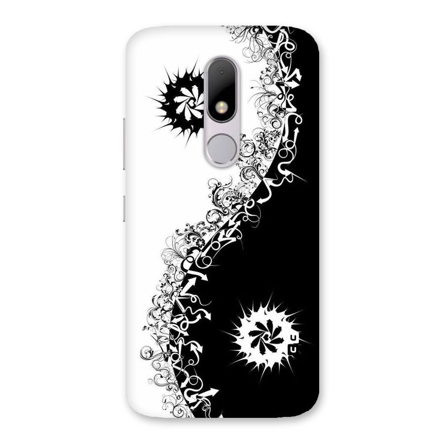 Half Peace Design Back Case for Moto M