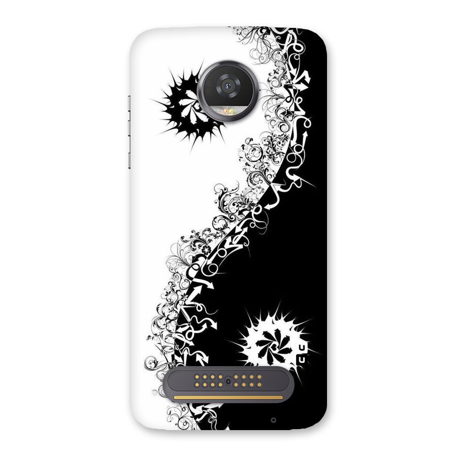 Half Peace Design Back Case for Moto Z2 Play