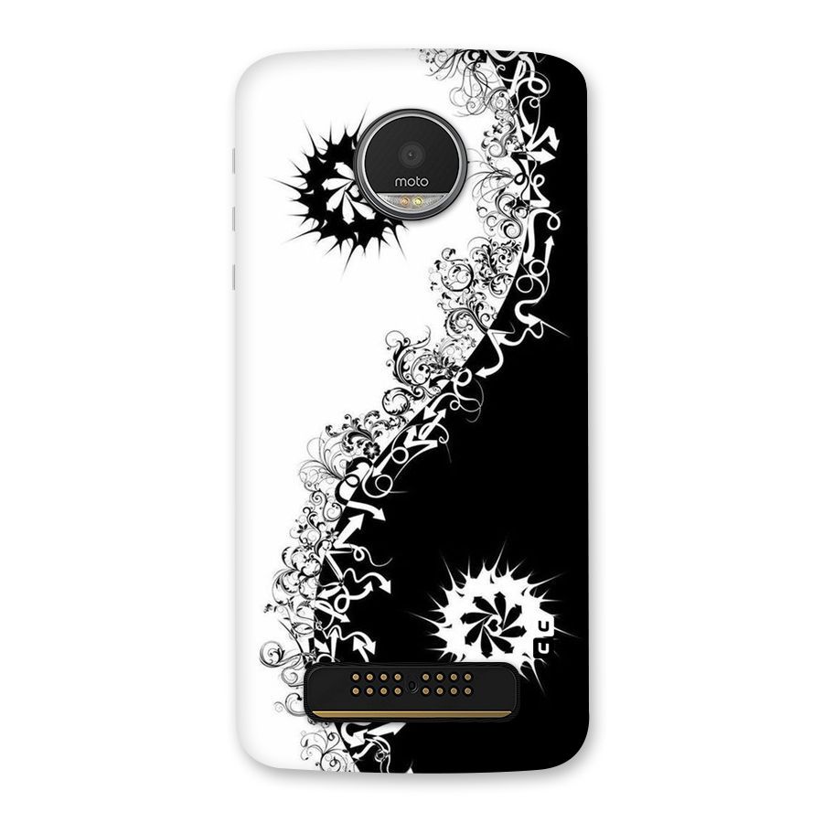 Half Peace Design Back Case for Moto Z Play