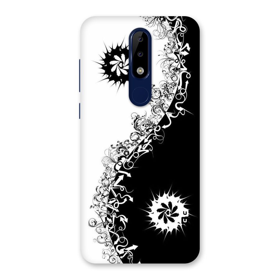 Half Peace Design Back Case for Nokia 5.1 Plus