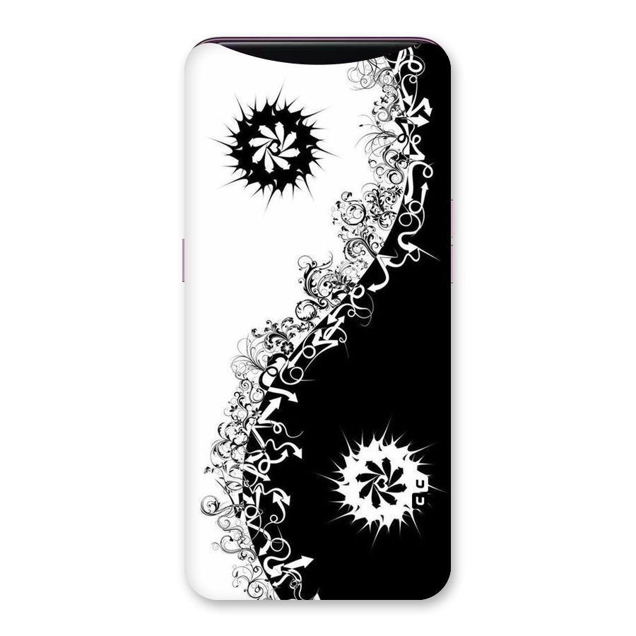 Half Peace Design Back Case for Oppo Find X
