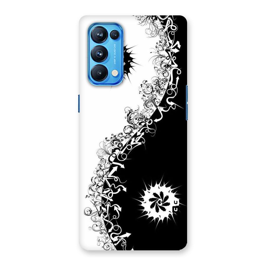 Half Peace Design Back Case for Oppo Reno5 Pro 5G
