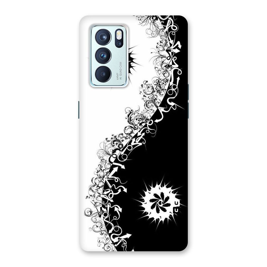 Half Peace Design Back Case for Oppo Reno6 Pro 5G